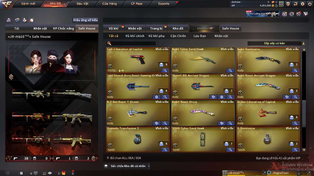 shop acc cf uy tin gia re